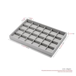 Elegant Jewelry Display & Storage Trays: Jeweler Versatile Velvet-Lined Bins for Organizing Necklaces, Rings, Earrings, & More