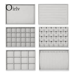 Elegant Jewelry Display & Storage Trays: Jeweler Versatile Velvet-Lined Bins for Organizing Necklaces, Rings, Earrings, & More