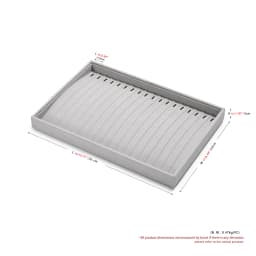 Elegant Jewelry Display & Storage Trays: Jeweler Versatile Velvet-Lined Bins for Organizing Necklaces, Rings, Earrings, & More