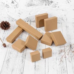 10Pcs Jewelry Kraft Box Ring Necklace Earrings Bracelet Organizer Girls Women Men Gift Packaging Travel Accessories Sponge Case