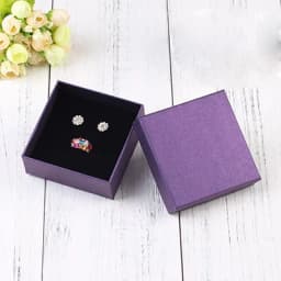10Pcs Jewelry Kraft Box Ring Necklace Earrings Bracelet Organizer Girls Women Men Gift Packaging Travel Accessories Sponge Case