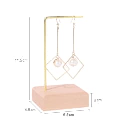 Wooden and metal necklace holders bracelet stand for jewelry chain holders earring organizer jewellery display case Hanging