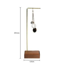Wooden and metal necklace holders bracelet stand for jewelry chain holders earring organizer jewellery display case Hanging
