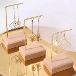 Wooden and metal necklace holders bracelet stand for jewelry chain holders earring organizer jewellery display case Hanging