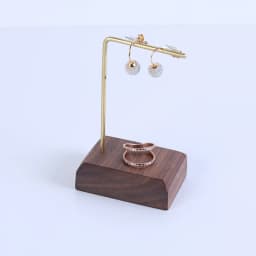 Wooden and metal necklace holders bracelet stand for jewelry chain holders earring organizer jewellery display case Hanging