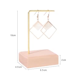 Wooden and metal necklace holders bracelet stand for jewelry chain holders earring organizer jewellery display case Hanging
