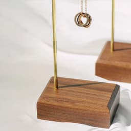 Wooden and metal necklace holders bracelet stand for jewelry chain holders earring organizer jewellery display case Hanging