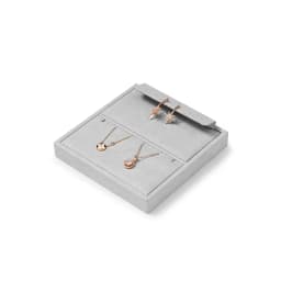 Oirlv Display Trays Grey Velvet Jewelry Display Tray for Ring Earrings Bangle Necklace Tray Organizer Jewelry Display Tray Grey