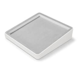Oirlv Display Trays Grey Velvet Jewelry Display Tray for Ring Earrings Bangle Necklace Tray Organizer Jewelry Display Tray Grey