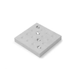 Oirlv Display Trays Grey Velvet Jewelry Display Tray for Ring Earrings Bangle Necklace Tray Organizer Jewelry Display Tray Grey