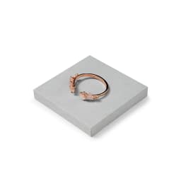 Oirlv Display Trays Grey Velvet Jewelry Display Tray for Ring Earrings Bangle Necklace Tray Organizer Jewelry Display Tray Grey