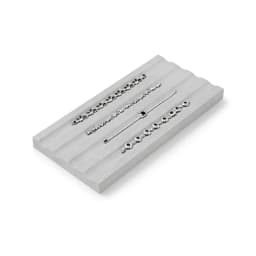 Oirlv Display Trays Grey Velvet Jewelry Display Tray for Ring Earrings Bangle Necklace Tray Organizer Jewelry Display Tray Grey