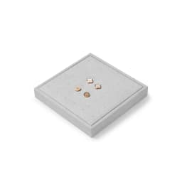 Oirlv Display Trays Grey Velvet Jewelry Display Tray for Ring Earrings Bangle Necklace Tray Organizer Jewelry Display Tray Grey