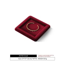 Yinbeini Velvet Jewelry Flat Tray Ring Pendant Bracelet Necklace Display Tray Jewelry Storage Organizer Plate P082