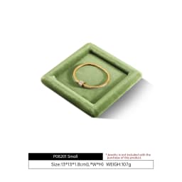 Yinbeini Velvet Jewelry Flat Tray Ring Pendant Bracelet Necklace Display Tray Jewelry Storage Organizer Plate P082