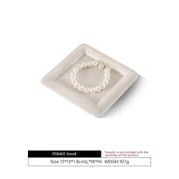 Yinbeini Velvet Jewelry Flat Tray Ring Pendant Bracelet Necklace Display Tray Jewelry Storage Organizer Plate P082