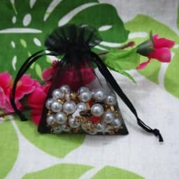 100 Pcs/lot Black Drawstring Organza Bags Jewelry Bags Gift Package Bags Christmas Wedding Packaging Gift Bags&small Pouches