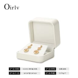 Oirlv Premium Blue Jewelry Box With Velvet Lining Packaging for Necklaces/rings/earrings, Organized for Families and Jewellers