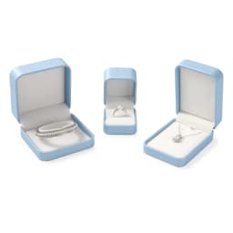 Oirlv Premium Blue Jewelry Box With Velvet Lining Packaging for Necklaces/rings/earrings, Organized for Families and Jewellers
