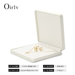 Oirlv Premium Blue Jewelry Box With Velvet Lining Packaging for Necklaces/rings/earrings, Organized for Families and Jewellers
