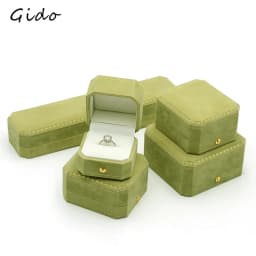 Green Jewelry Ring Box For Engagement Wedding Ring Box Birthday Jewerly Pendant Bracelet Necklace Display Gift Box