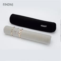 Portable Black Velvet Travel Jewelry Carrying Case Roll Bag Pendant Necklace Bracelet Earrings Ring Storage Bag Organizer Pouch
