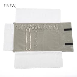 Portable Black Velvet Travel Jewelry Carrying Case Roll Bag Pendant Necklace Bracelet Earrings Ring Storage Bag Organizer Pouch