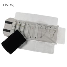 Portable Black Velvet Travel Jewelry Carrying Case Roll Bag Pendant Necklace Bracelet Earrings Ring Storage Bag Organizer Pouch