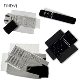 Portable Black Velvet Travel Jewelry Carrying Case Roll Bag Pendant Necklace Bracelet Earrings Ring Storage Bag Organizer Pouch