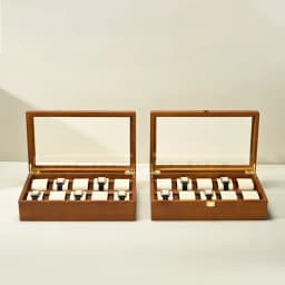 Oirlv 10 Grids Watch Box Wooden Jewelry Box Watches Organizer Men Women Mechanical Watches Storage Case Wristwatch Display Box