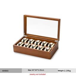 Oirlv 10 Grids Watch Box Wooden Jewelry Box Watches Organizer Men Women Mechanical Watches Storage Case Wristwatch Display Box