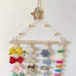 Wall Hair Clip Display Rack Hairpin Storage Girl Hair Accessories Headband Headdress Hairpin Wall Hanging Bathroom