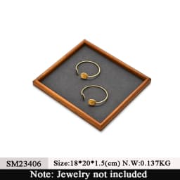 Oirlv New Wooden Jewelry Tray For Ring Earrings Bracelet Bangle Necklace Rectangle Jewelry Display Stand Jewelry Tray Hot Sales