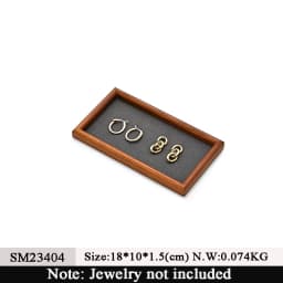 Oirlv New Wooden Jewelry Tray For Ring Earrings Bracelet Bangle Necklace Rectangle Jewelry Display Stand Jewelry Tray Hot Sales