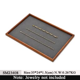 Oirlv New Wooden Jewelry Tray For Ring Earrings Bracelet Bangle Necklace Rectangle Jewelry Display Stand Jewelry Tray Hot Sales