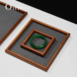 Oirlv New Wooden Jewelry Tray For Ring Earrings Bracelet Bangle Necklace Rectangle Jewelry Display Stand Jewelry Tray Hot Sales