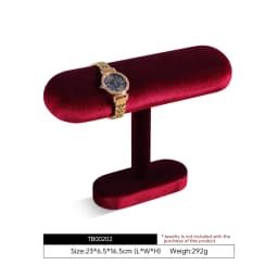 Yinbeini Velvet Watch Display Stand Jewelry Storage Rack for Watch Bracelets and Bangles Jewelry Display Holder TB002