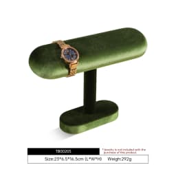 Yinbeini Velvet Watch Display Stand Jewelry Storage Rack for Watch Bracelets and Bangles Jewelry Display Holder TB002