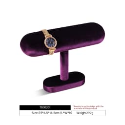 Yinbeini Velvet Watch Display Stand Jewelry Storage Rack for Watch Bracelets and Bangles Jewelry Display Holder TB002
