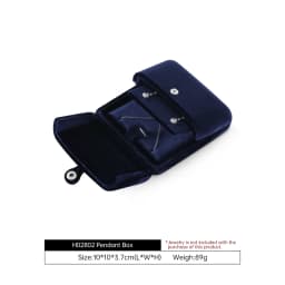 Yinbeini Velvet Jewelry Storage Box Ring Earring Bracelet Necklace Display Box for Wedding Proposal Engagement H024
