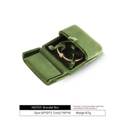 Yinbeini Velvet Jewelry Storage Box Ring Earring Bracelet Necklace Display Box for Wedding Proposal Engagement H024