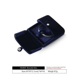 Yinbeini Velvet Jewelry Storage Box Ring Earring Bracelet Necklace Display Box for Wedding Proposal Engagement H024