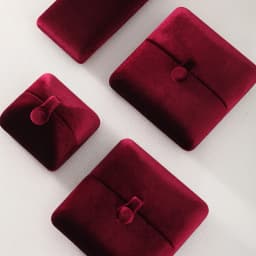 Yinbeini Velvet Jewelry Storage Box Ring Earring Bracelet Necklace Display Box for Wedding Proposal Engagement H024