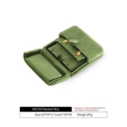 Yinbeini Velvet Jewelry Storage Box Ring Earring Bracelet Necklace Display Box for Wedding Proposal Engagement H024