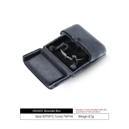 Yinbeini Velvet Jewelry Storage Box Ring Earring Bracelet Necklace Display Box for Wedding Proposal Engagement H024