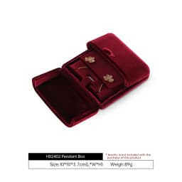 Yinbeini Velvet Jewelry Storage Box Ring Earring Bracelet Necklace Display Box for Wedding Proposal Engagement H024