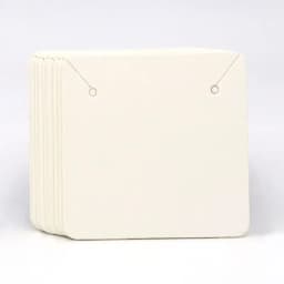 50PCS 5x5cm Blank Kraft Paper Jewelry Display Necklace Cards Hang Favor Label Tag For Jewelry Making Diy Accessories Wholesale