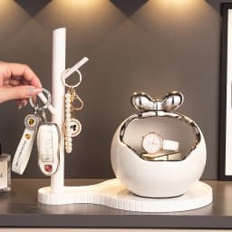 Luxury Entrance Hallway Key Holder Storage Organizer Living Room Bear Decorative Item Light Luxury High End Shoe Cabinet