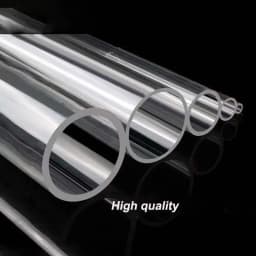 Transparent Acrylic Tube Aquarium Fish Tank Supplies Plexiglass Water Industry Pipe Garden Watering Fittings Jewelry Holder Case