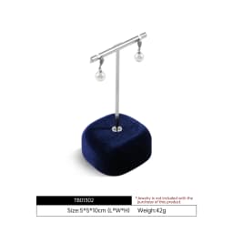 Yinbeini Velvet Earrings Ear Stud Display Stand Jewelry Accessories Storage Organizer Ring Showcase Props TB011